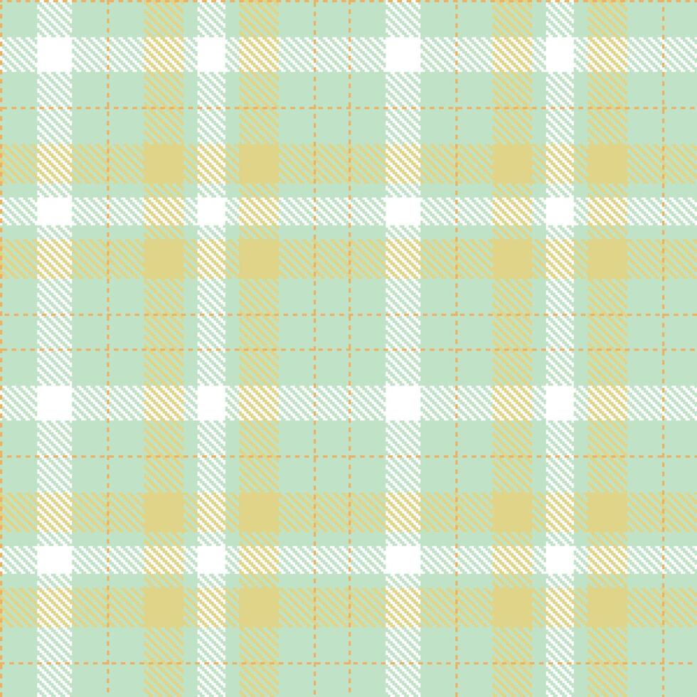 Vivid Canton Jade Tartan patterns fabric texture. Modern Vivid Salted Caramel Seamless Tartan vector
