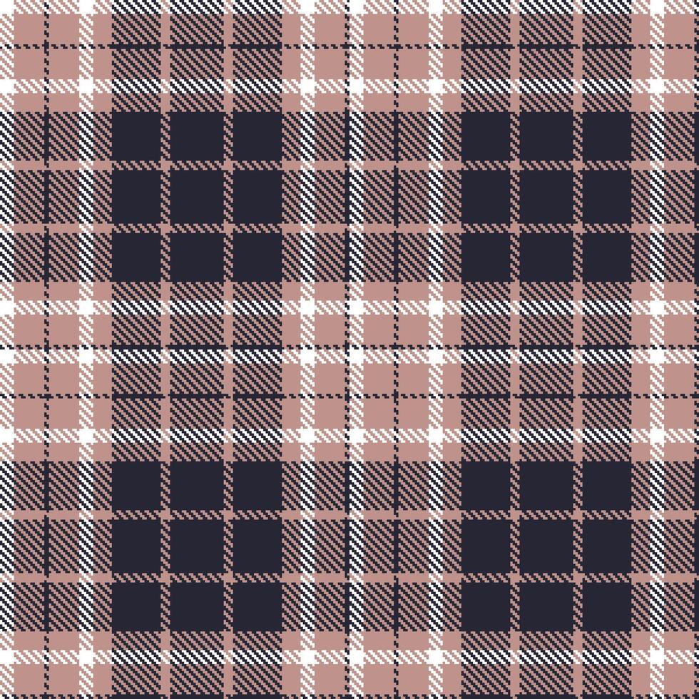 Modern Seamless Tartan featuring Rustic Ponder and Dusty Mangu Black Textile Design vector