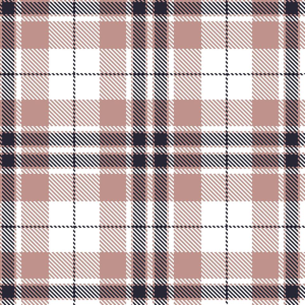 Classic Ponder Tartan patterns fabric texture. Modern Dusty White Seamless Tartan vector