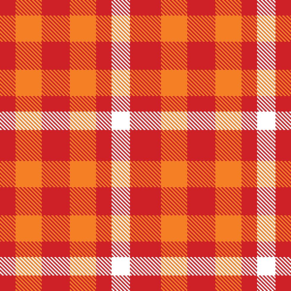 Metallic Vampire State Building Seamless Tartan with Warm Orange you Happy accents Textile Design vector
