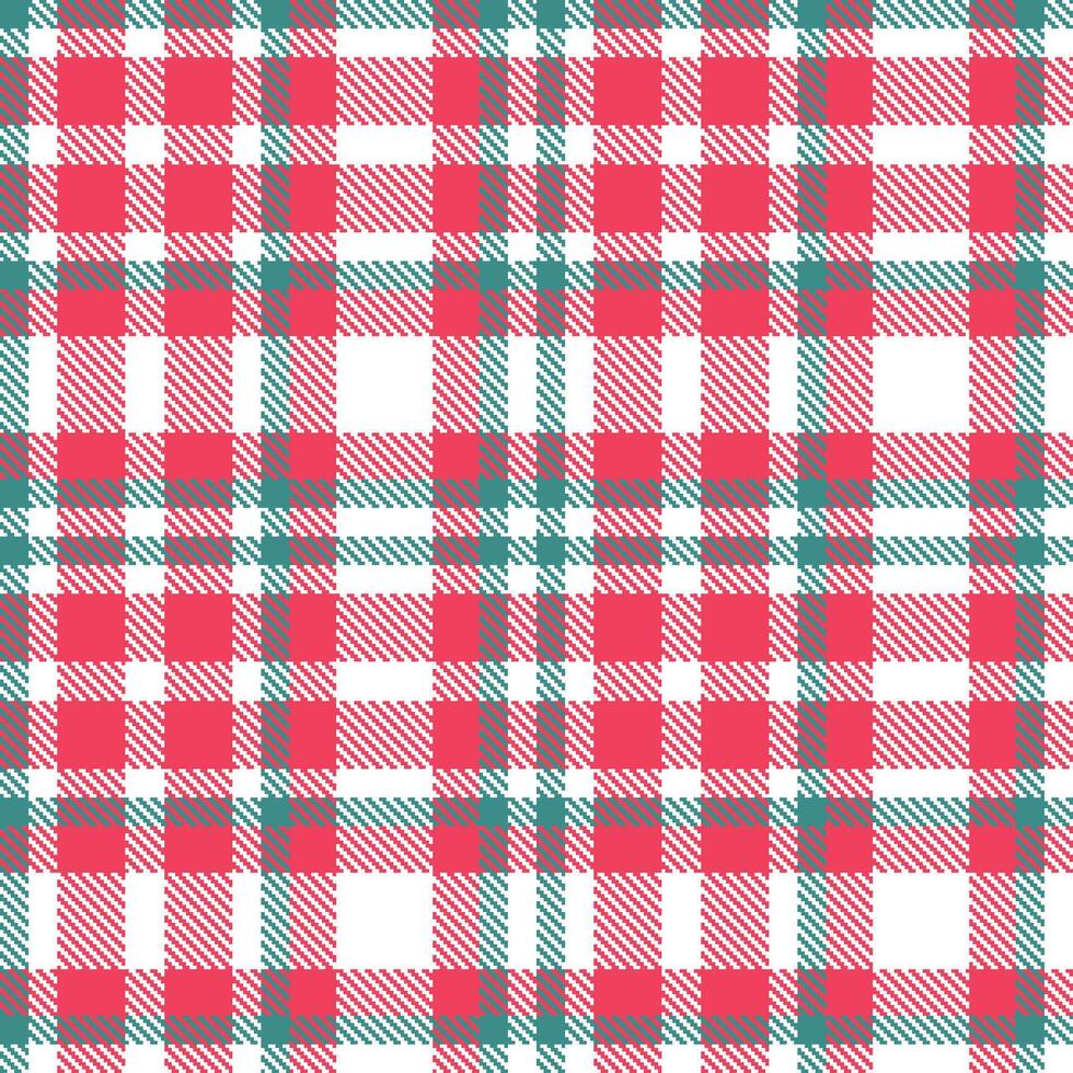 Fire White and Light Sizzling Red Seamless Tartan Textile Design vector