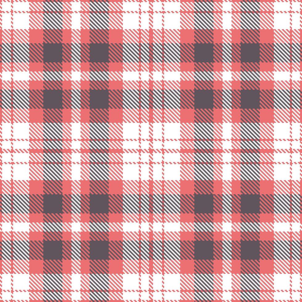 Plaid pattern seamless. Autumn Zahri Pink and Neon White Tartan Textile Design. vector
