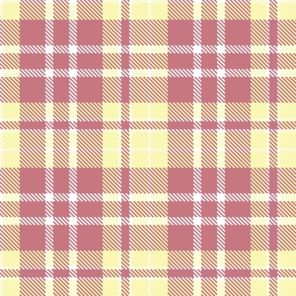 Plaid pattern seamless. Vivid White and Metallic Dirty Pink Tartan Textile Design. vector