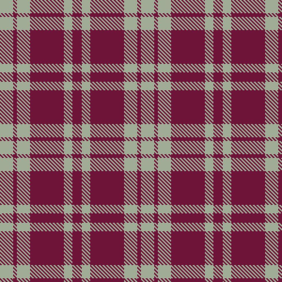 Cool Garden Seamless Tartan with Vintage Her Fierceness accents Textile Design vector