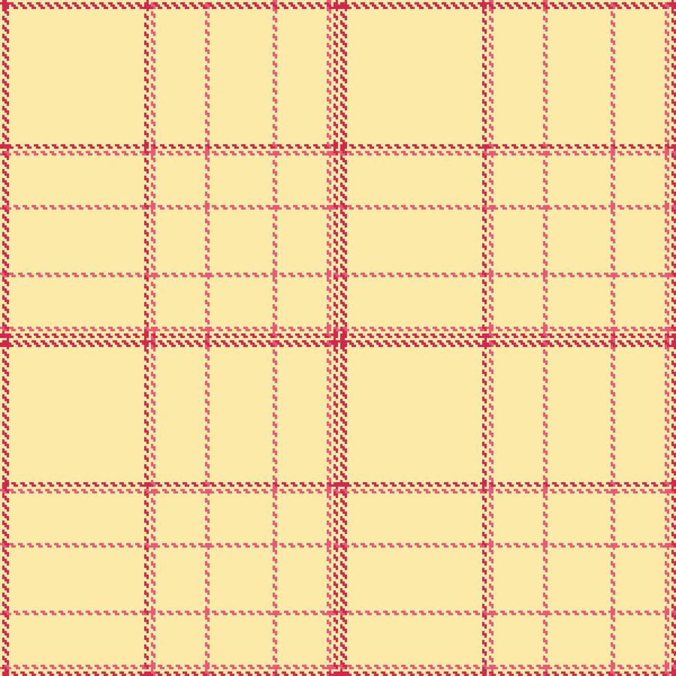 Soft Rite of Spring and Warm Fiery Rose Seamless Tartan Textile Design vector