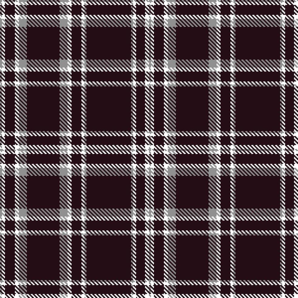 Dark White Tartan patterns fabric texture. Modern Classic Tin Seamless Tartan vector