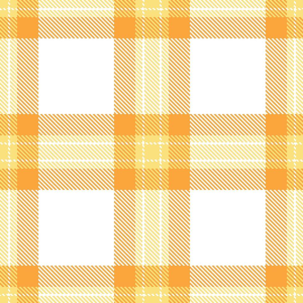 Iridescent Swedish Yellow and Rich White Seamless Tartan Textile Design vector