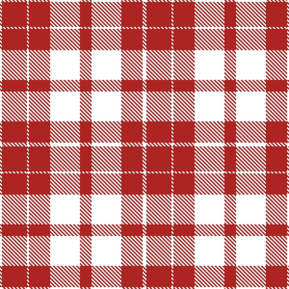 Bright White Tartan patterns fabric texture. Modern Smoky Orchestra of Red Seamless Tartan vector