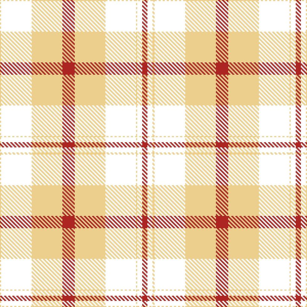 Mellow Honeydew Sand Seamless Tartan with Pastel White accents Textile Design vector