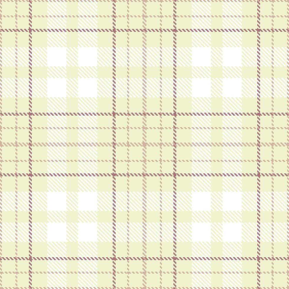 Muted Sulphur Water Tartan patterns fabric texture. Modern Mellow Soba Seamless Tartan vector