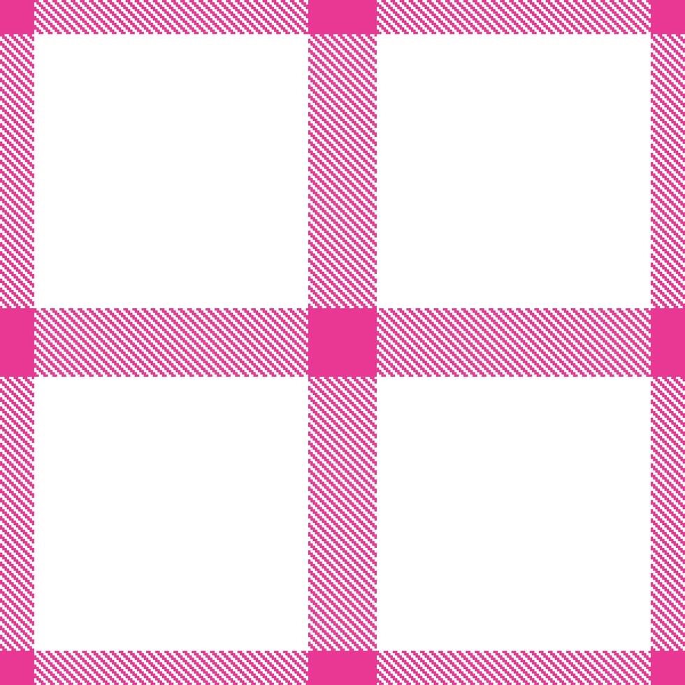 Deep Ms. Pac Man Kiss Tartan patterns fabric texture. Modern Vintage White Seamless Tartan vector