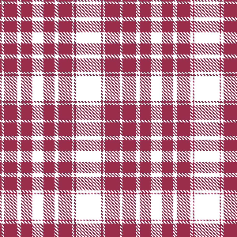 Warm Vampirella and Autumn White Seamless Tartan Textile Design vector