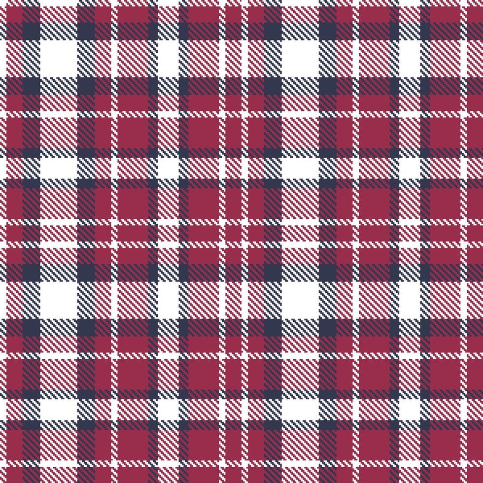 Dusky White Seamless Tartan with Highland Vampirella accents Textile Design vector