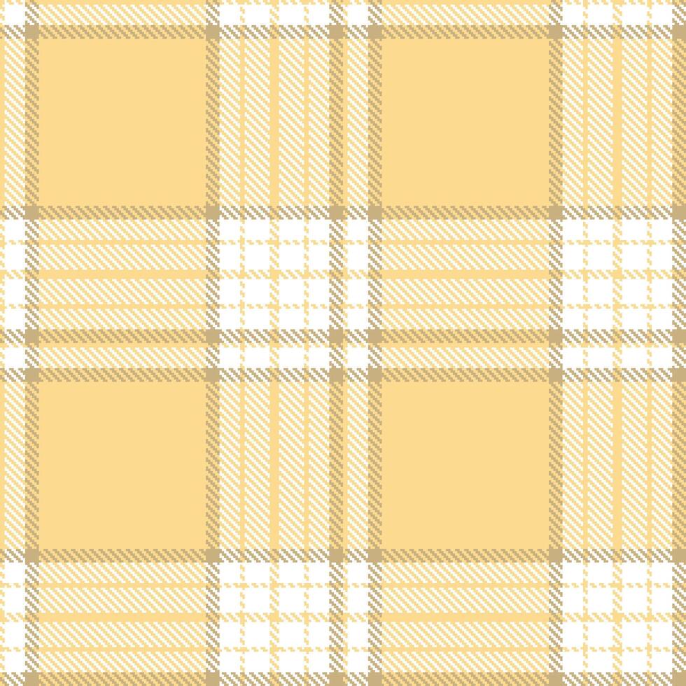 Modern Iridescent Lemon Pound Cake and Dusty White Seamless Tartan Textile Design vector