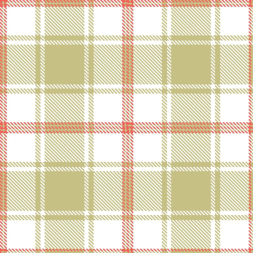 Dark Fiddlehead Fern Seamless Tartan with Mellow White accents Textile Design vector