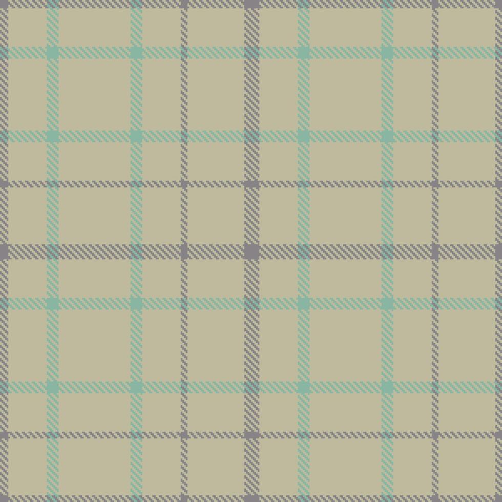 Modern Seamless Tartan featuring Rustic Trinity Islands and Soft Suva Grey Textile Design vector
