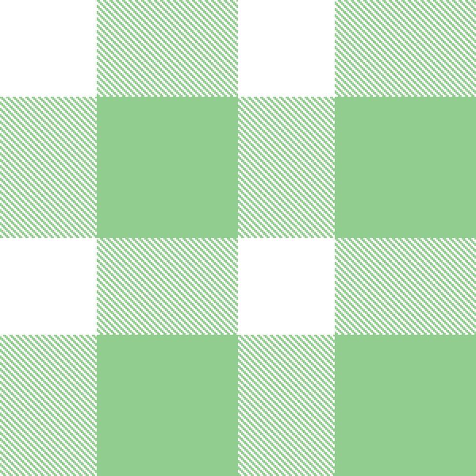 Classic White Seamless Tartan with Dusty Mild Menthol accents Textile Design vector