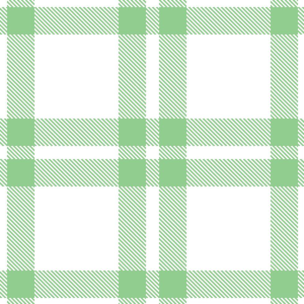 Plaid pattern seamless. Rustic White and Dark Mild Menthol Tartan Textile Design. vector