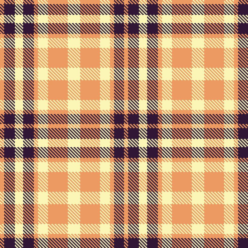 Plaid pattern seamless. Sandy Topaz Yellow and Vivid Glowlight Tartan Textile Design. vector