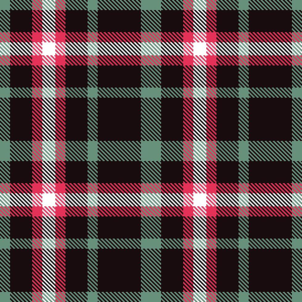 Muted Crow and Cool Sheffield Seamless Tartan Textile Design vector