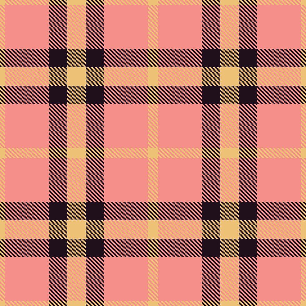 Modern Iridescent Sassy Yellow and Traditional Ibis Wing Seamless Tartan Textile Design vector