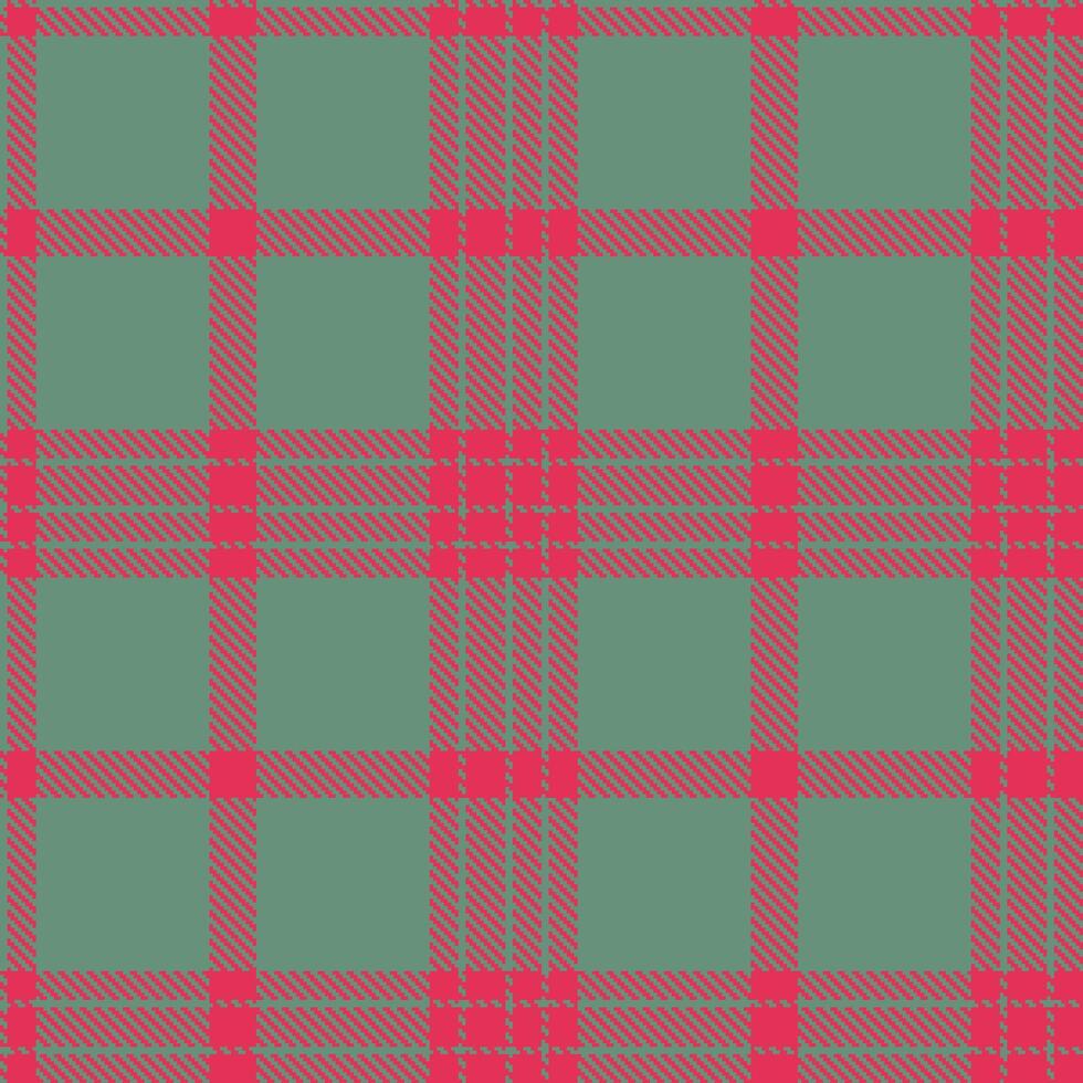 Light Sheffield Seamless Tartan with Sandy Chin Chin Cherry accents Textile Design vector