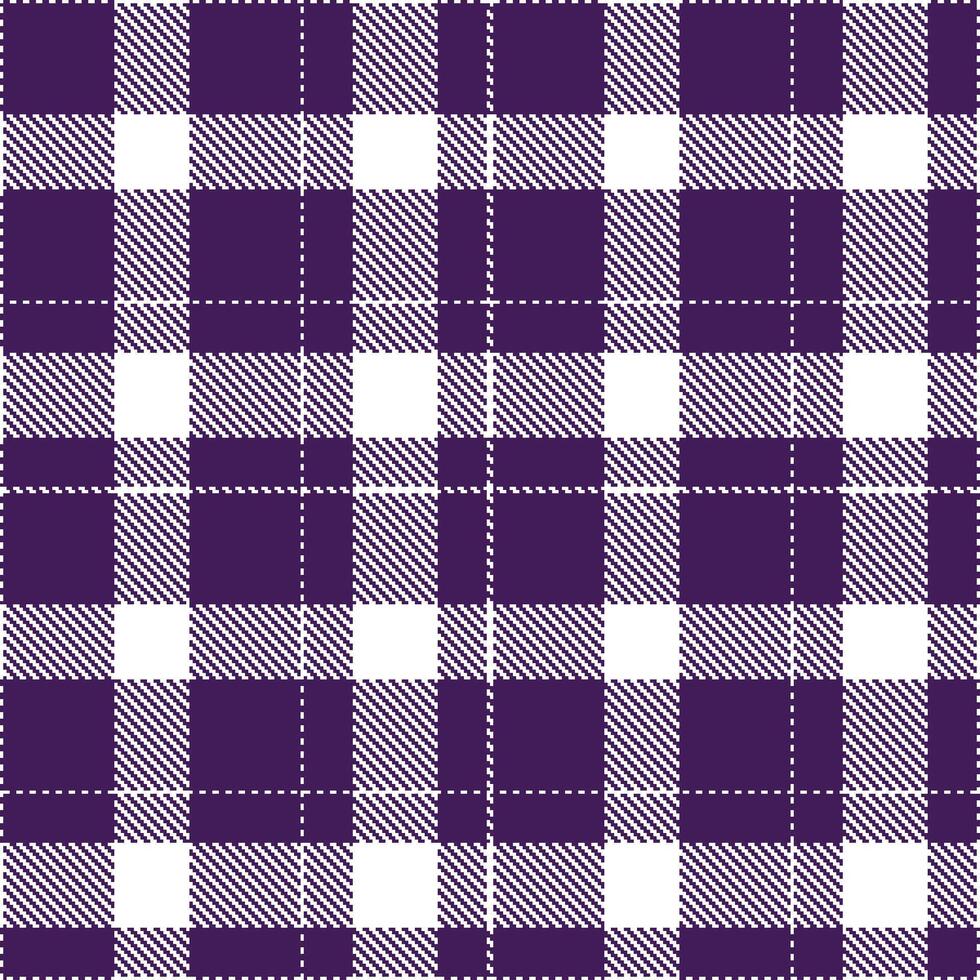 Modern Neon White and Light Ripe Plum Seamless Tartan Textile Design vector