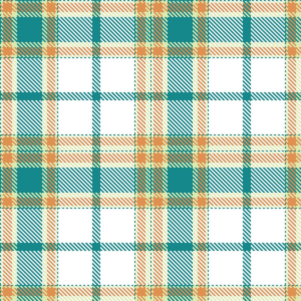 Modern Autumn Grandiflora Rose and Dusty Well Blue Seamless Tartan Textile Design vector