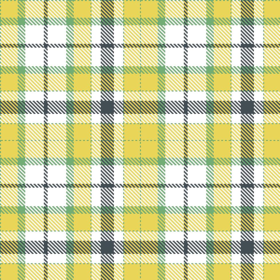 Smoky Dusty Green Seamless Tartan with Muted White accents Textile Design vector