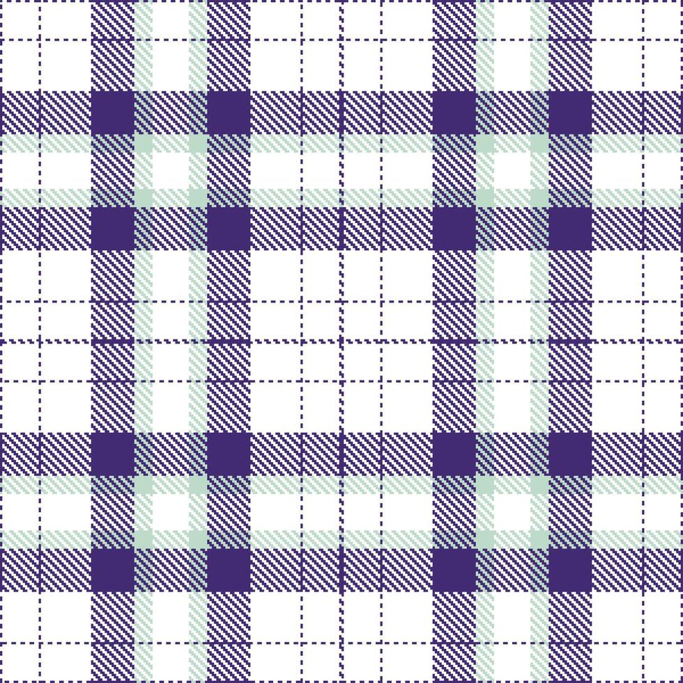 Vintage Windsor Seamless Tartan with Mellow White accents Textile Design vector