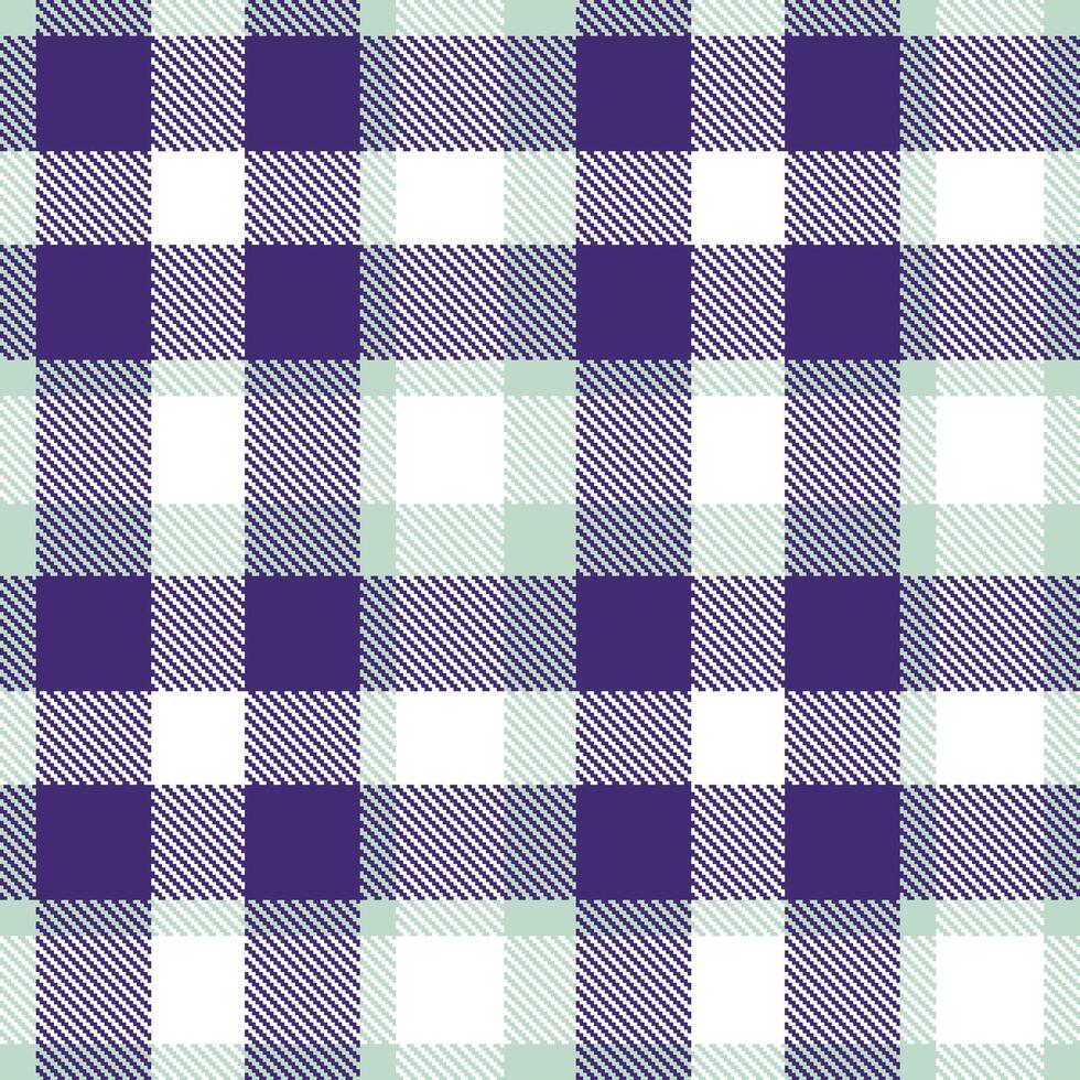 Iridescent Dusty Aqua Seamless Tartan with Dusty Windsor accents Textile Design vector