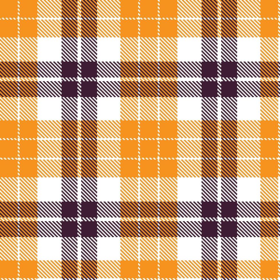 Metallic White Tartan patterns fabric texture. Modern Dusky Miami Marmalade Seamless Tartan vector
