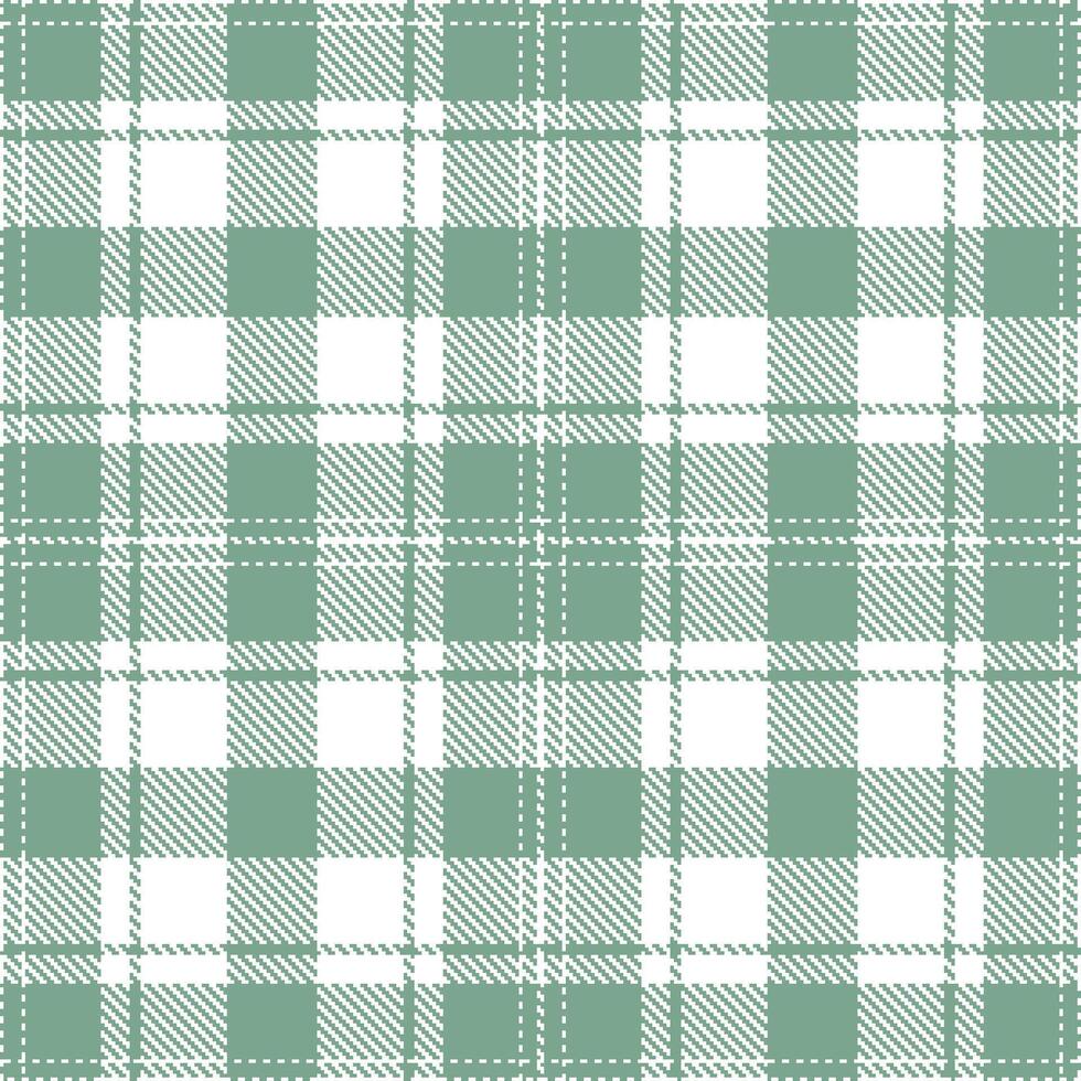 Highland White and Metallic Catnip Seamless Tartan Textile Design vector