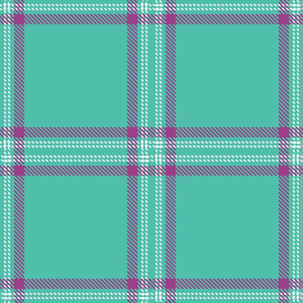 Muted Channel Marker Green Tartan patterns fabric texture. Modern Traditional White Seamless Tartan vector