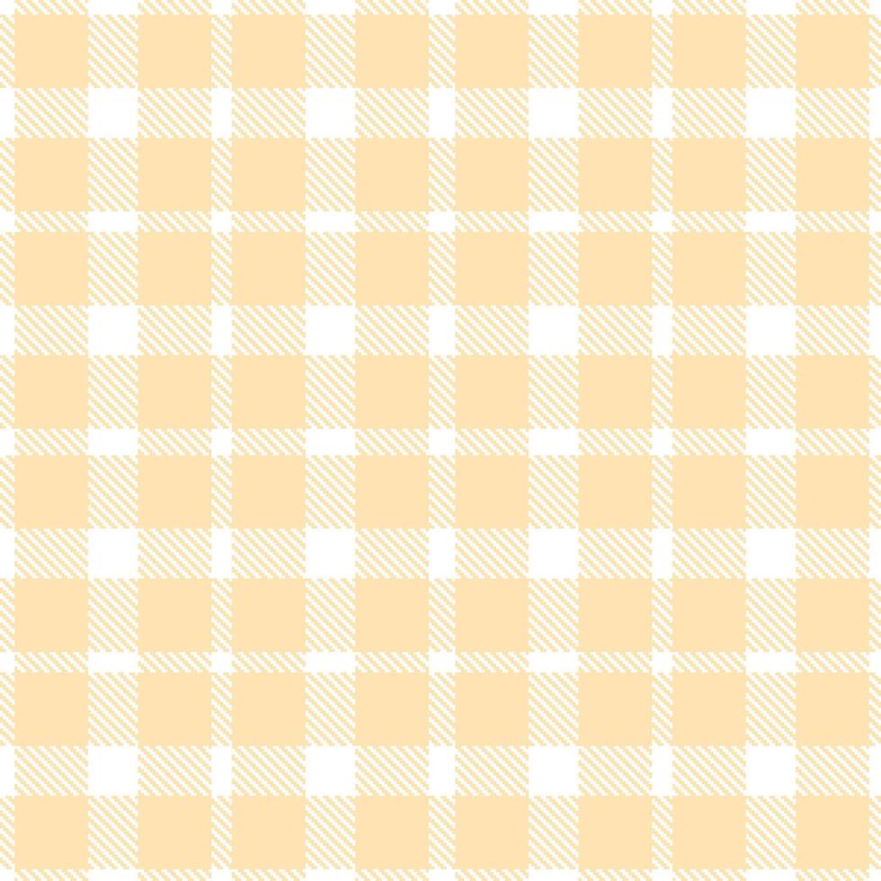 Classic White Seamless Tartan with Iridescent Sunstitch accents Textile Design vector