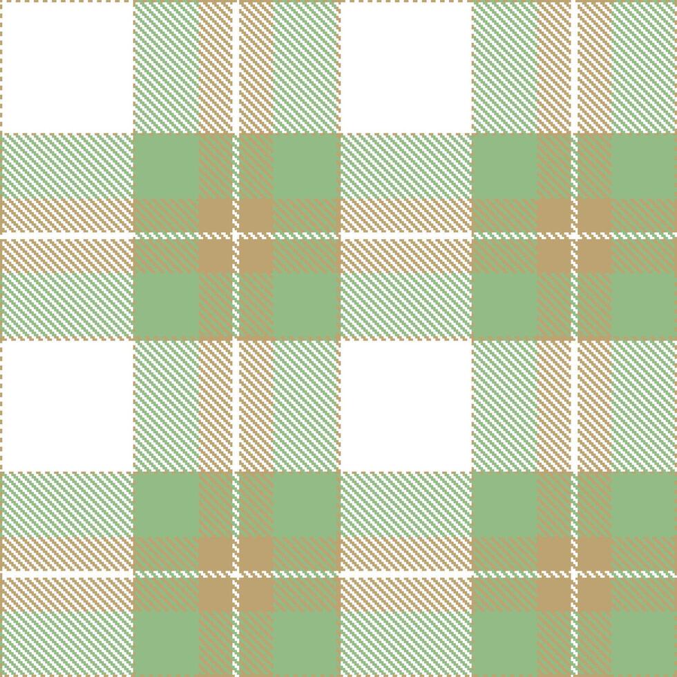 Plaid pattern seamless. Metallic Bread Pudding and Muted White Tartan Textile Design. vector