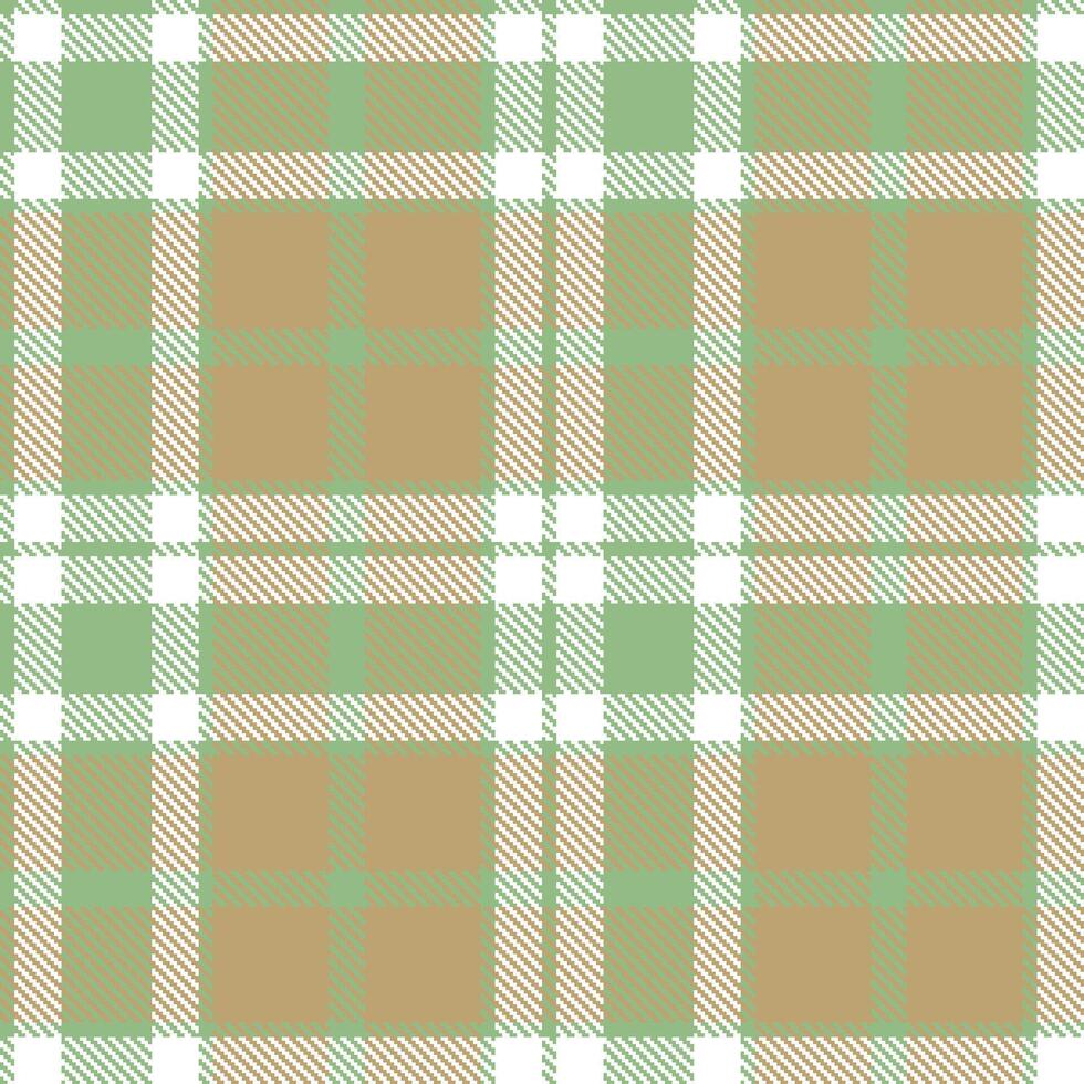 Rich Willow Dyed and Dark White Seamless Tartan Textile Design vector