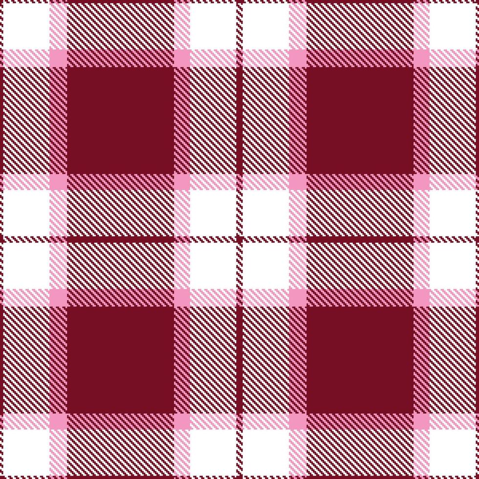 Deep Evil Forces Seamless Tartan with Classic White accents Textile Design vector
