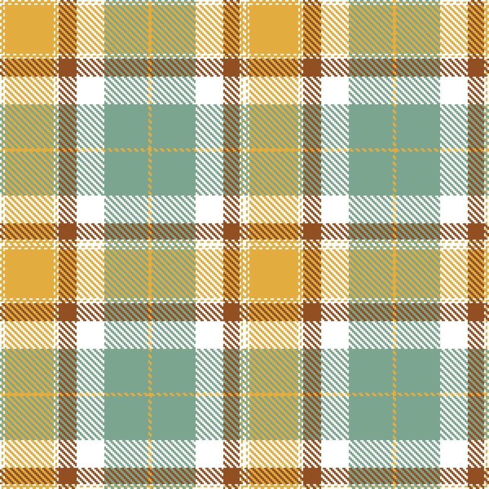 Neon White Seamless Tartan with Rich Tulip Tree accents Textile Design vector