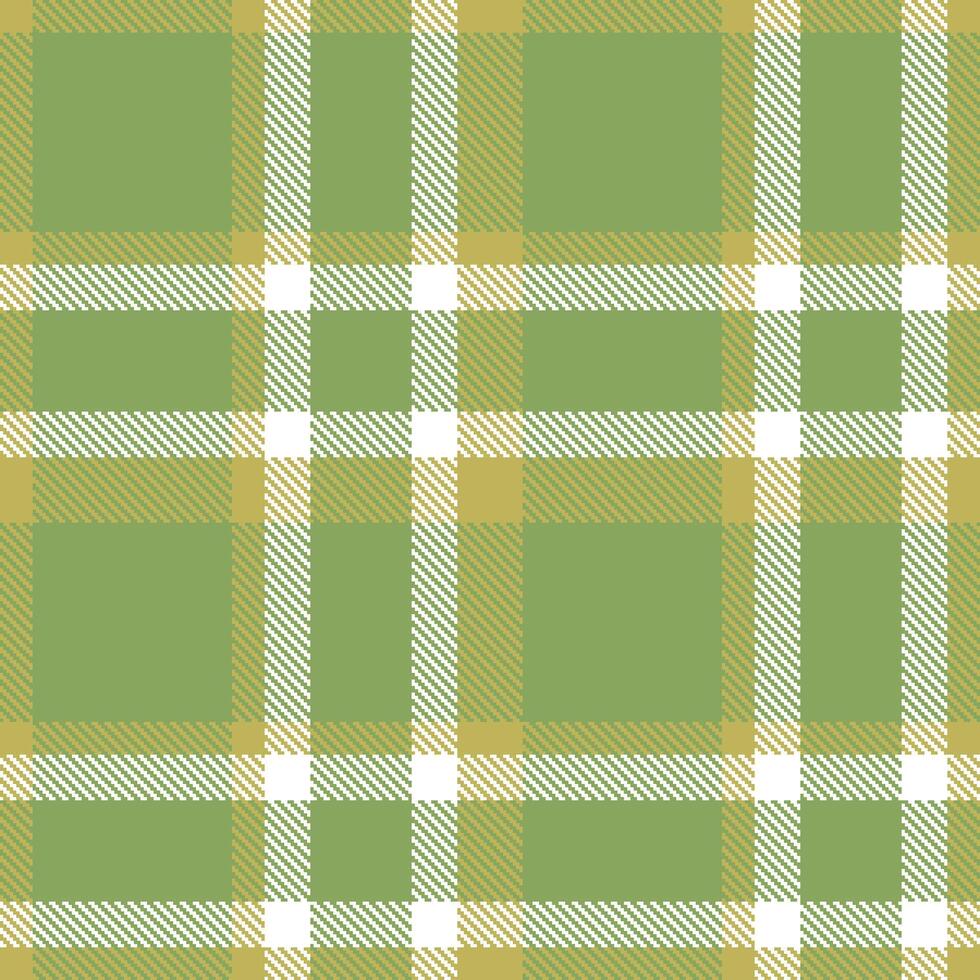 Light Tarpon Green Seamless Tartan with Muted Springview Green accents Textile Design vector