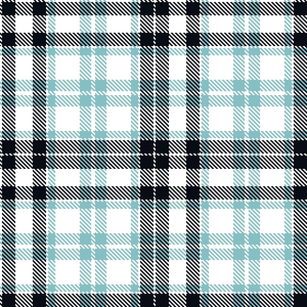Plaid pattern seamless. Muted White and Pale Celestine Tartan Textile Design. vector