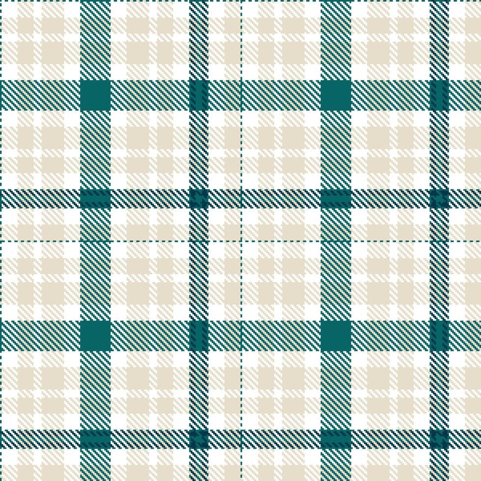 Dark White Tartan patterns fabric texture. Modern Pale Barbados Bay Seamless Tartan vector