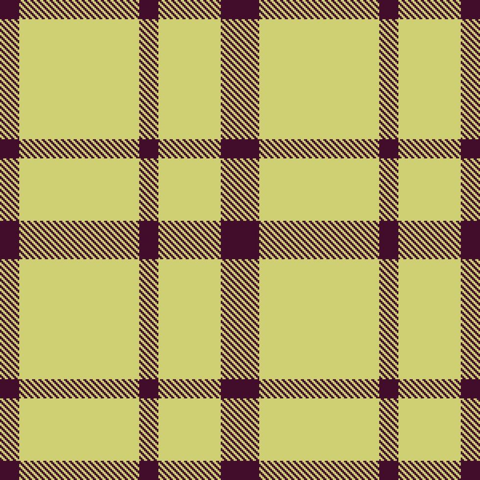 Dark Blackberry Seamless Tartan with Traditional Siskin Green accents Textile Design vector
