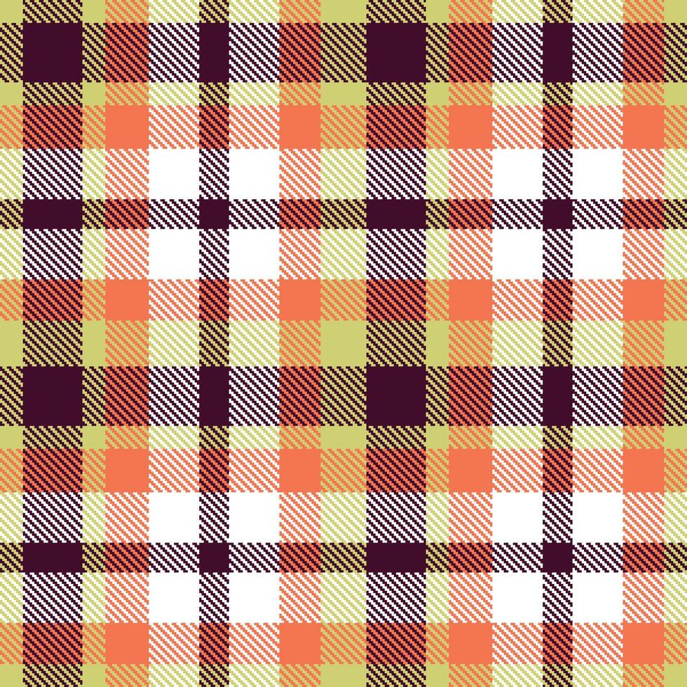 Deep Siskin Green Tartan patterns fabric texture. Modern Mellow Blackberry Seamless Tartan vector