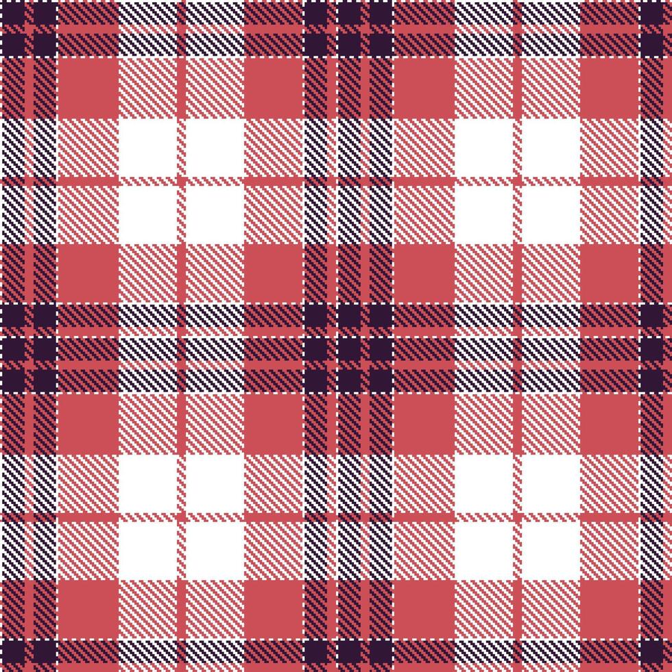 Vibrant White Tartan patterns fabric texture. Modern Dusty Mandy Seamless Tartan vector
