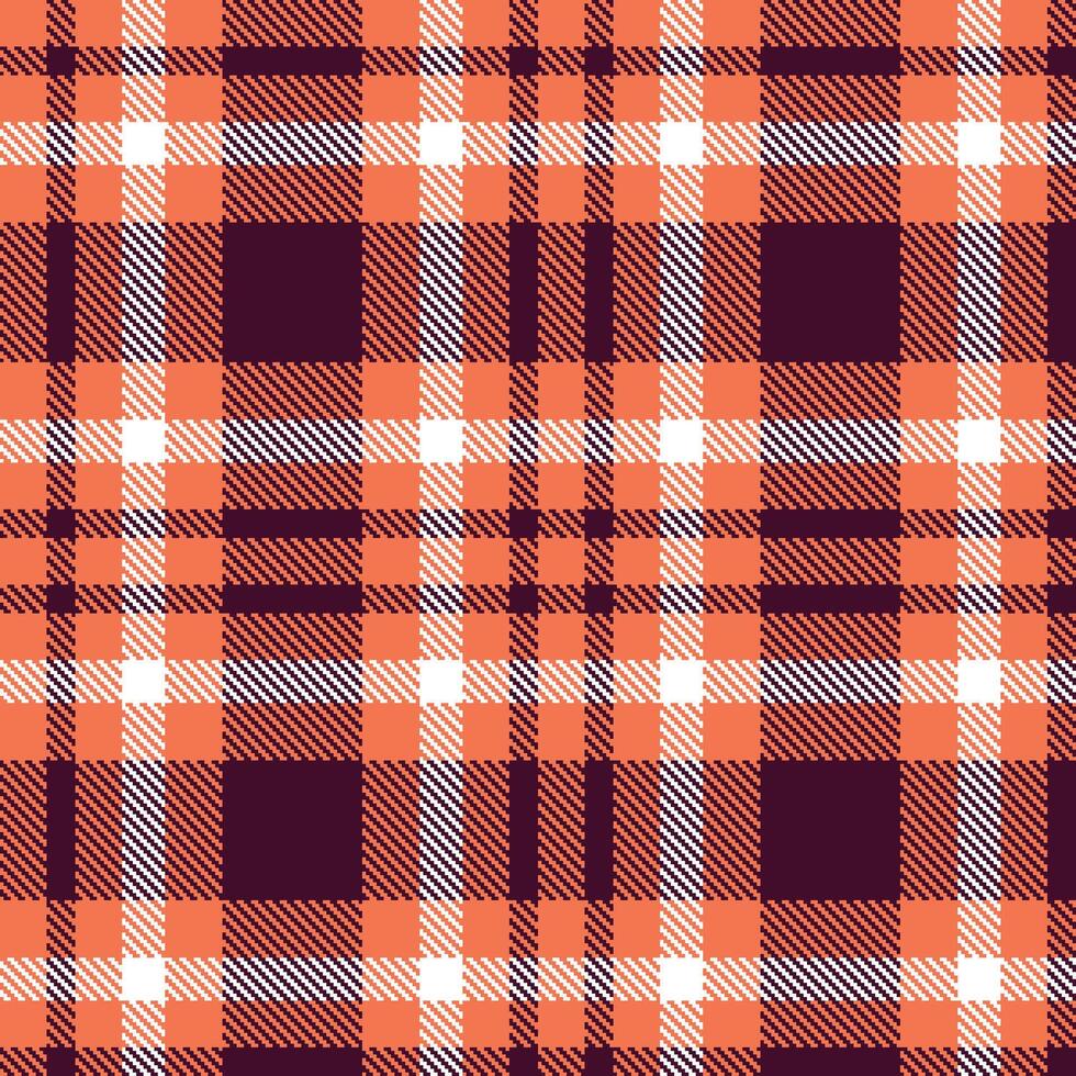Modern Sandy Rinsed Out Red and Mellow Blackberry Seamless Tartan Textile Design vector