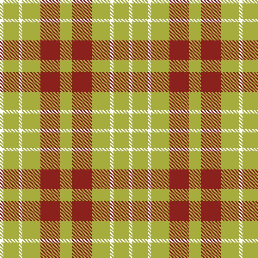 Plaid pattern seamless. Dusty Elysian Green and Autumn White Tartan Textile Design. vector