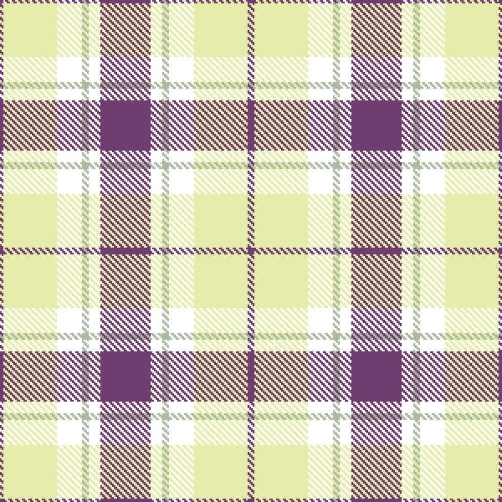 Pastel White Tartan patterns fabric texture. Modern Pastel Plum Seamless Tartan vector