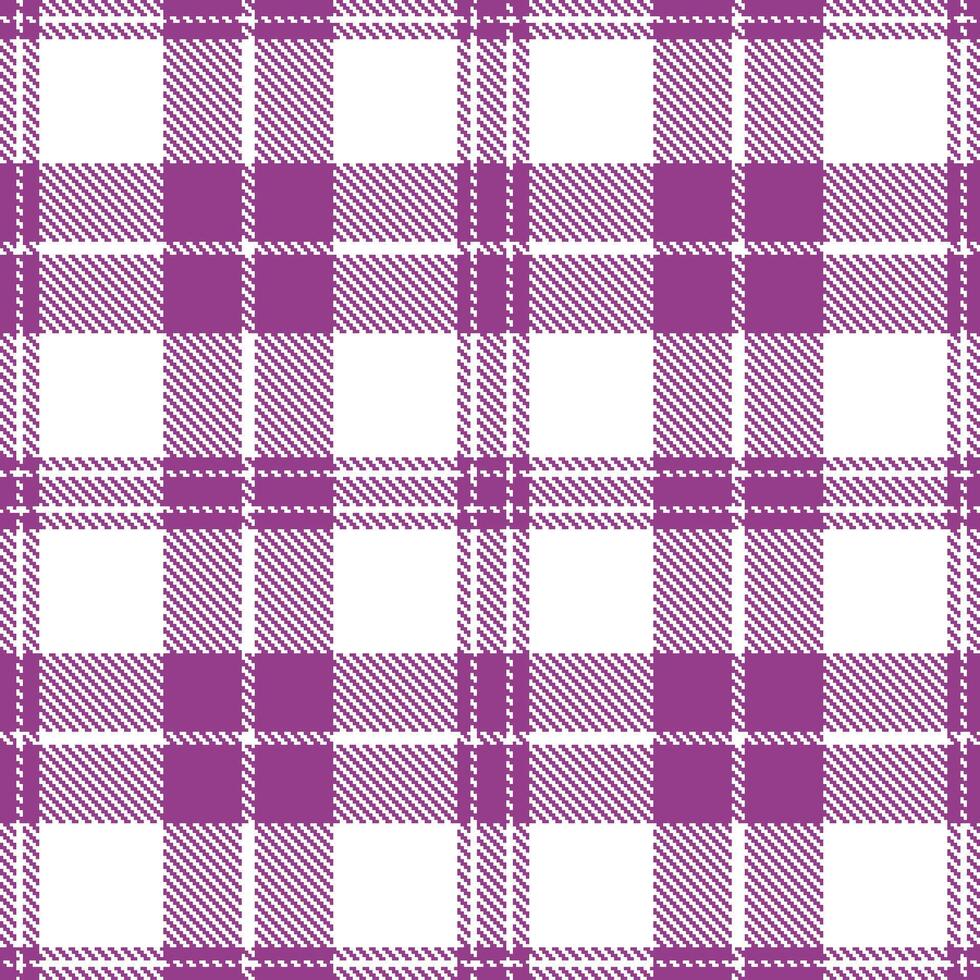 Plaid pattern seamless. Traditional Hollyhock and Warm White Tartan Textile Design. vector