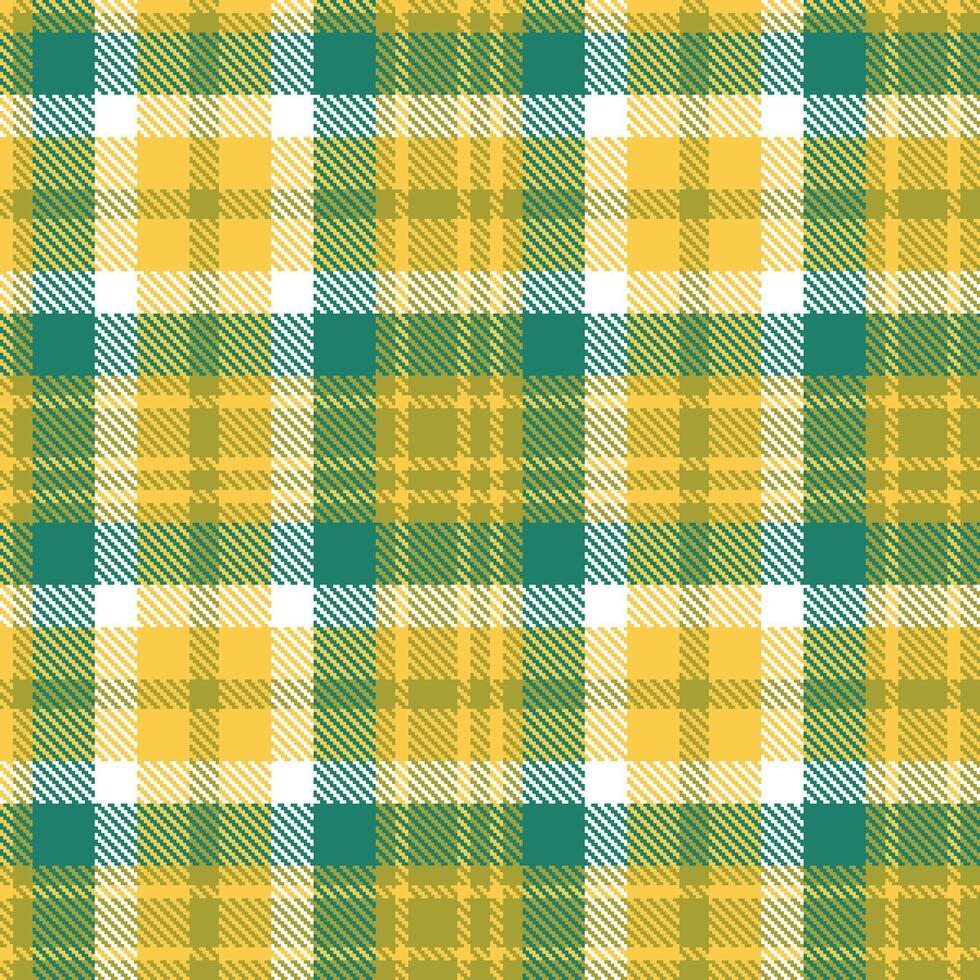Modern Seamless Tartan featuring Rustic Minion Yellow and Soft Venom Textile Design vector